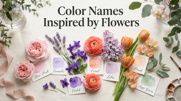 Color Names Inspired by Flowers