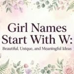 girl names start with w