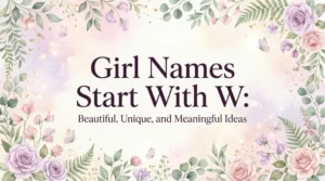 girl names start with w
